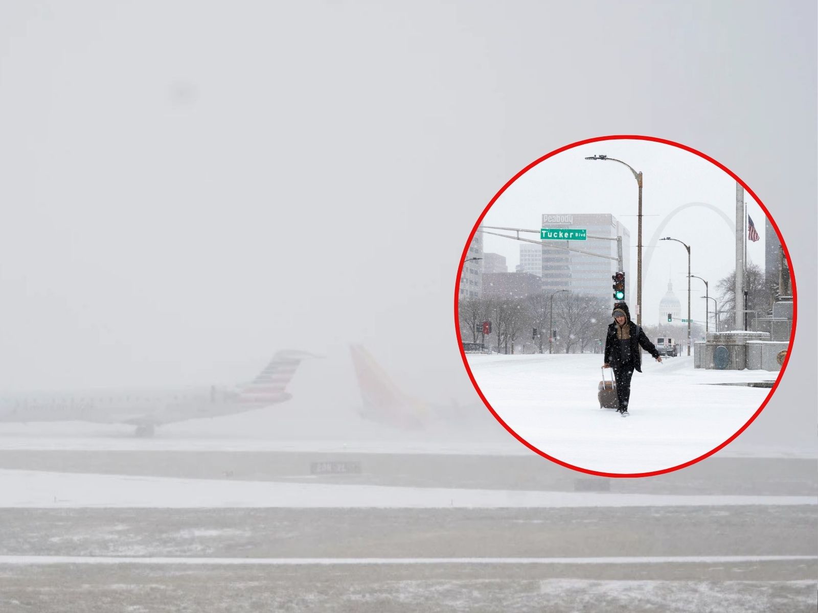 Tormenta invernal deja a más de 400 mil personas sin luz y provoca la  cancelación de miles de vuelos en uno de los peores días de viajes desde la  pandemia en EEUU