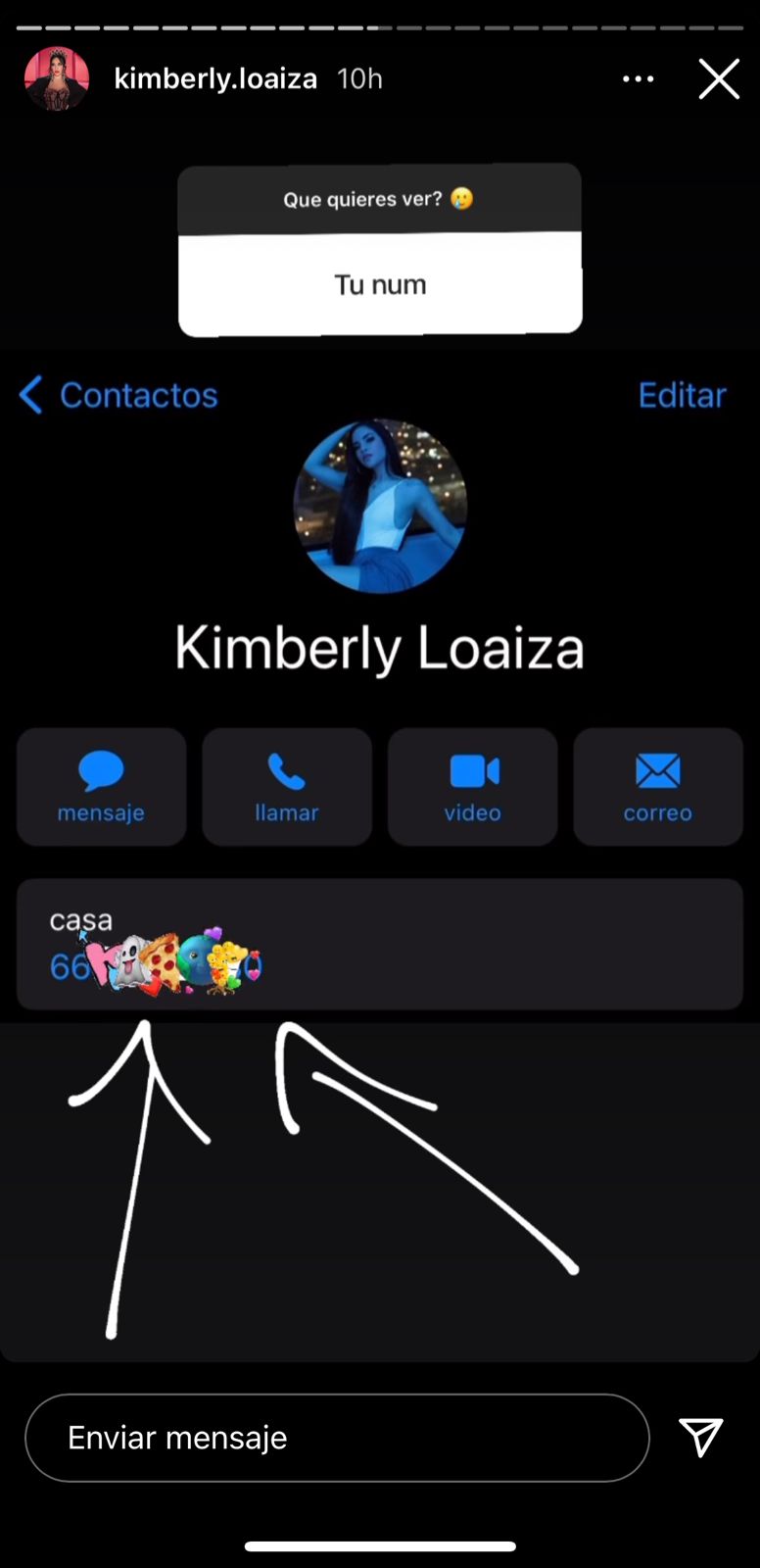 Kimberly Loaiza comparte su número de celular a sus fanáticos? | Noticias  de México | El Imparcial