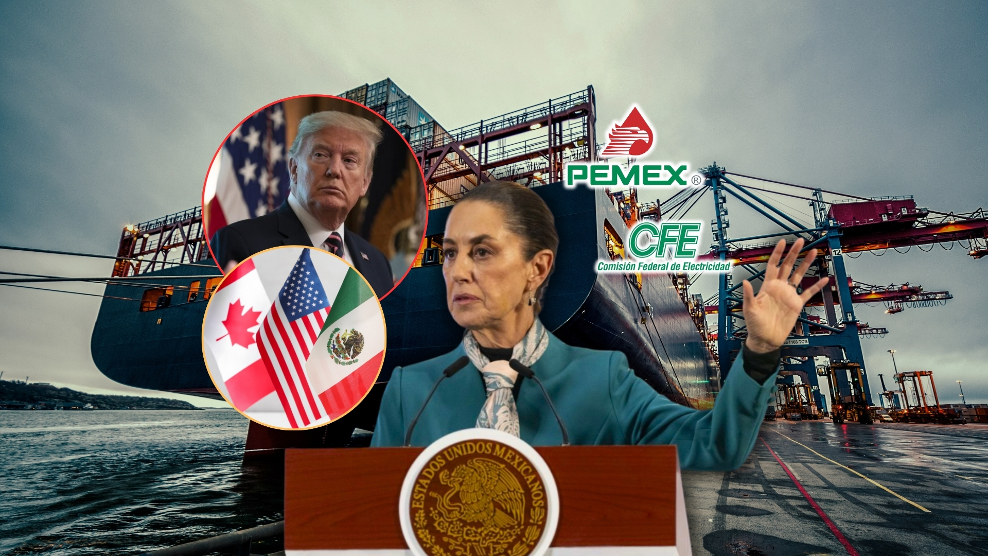 Mientras CEO's de EEUU señalaron a Sheinbaum de violar el T-MEC al dar  preferencia a Pemex y CFE, y presionan para renegociar el tratado,  legisladores le exigieron a Trump activar un panel