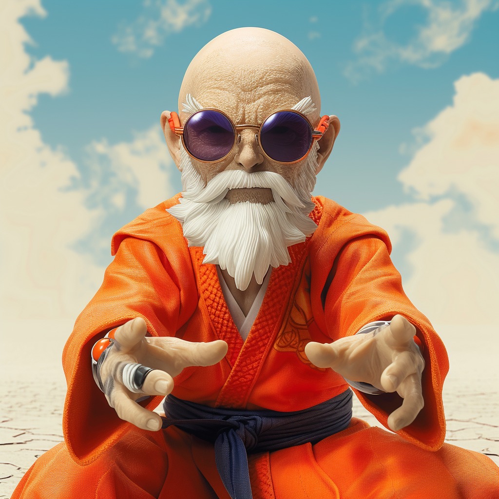 ¡Poderoso! Maestro Roshi de Dragon Ball en la vida real según la  inteligencia artificial | Noticias de México | El Imparcial