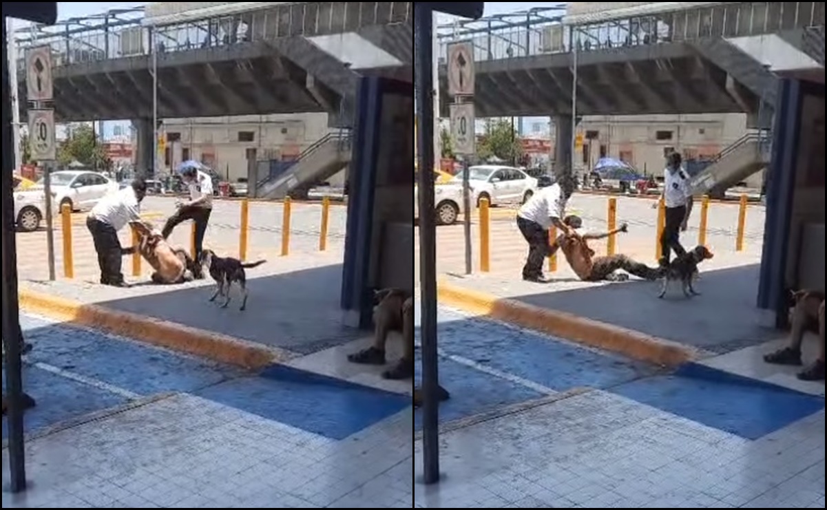 VIDEO: Guardias de seguridad golpean a un hombre en situación de calle en Nuevo León