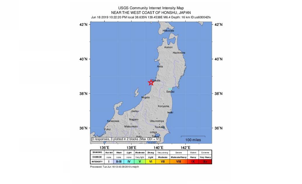 Emiten alerta de tsunami tras sismo de magnitud 6.8 en Japón