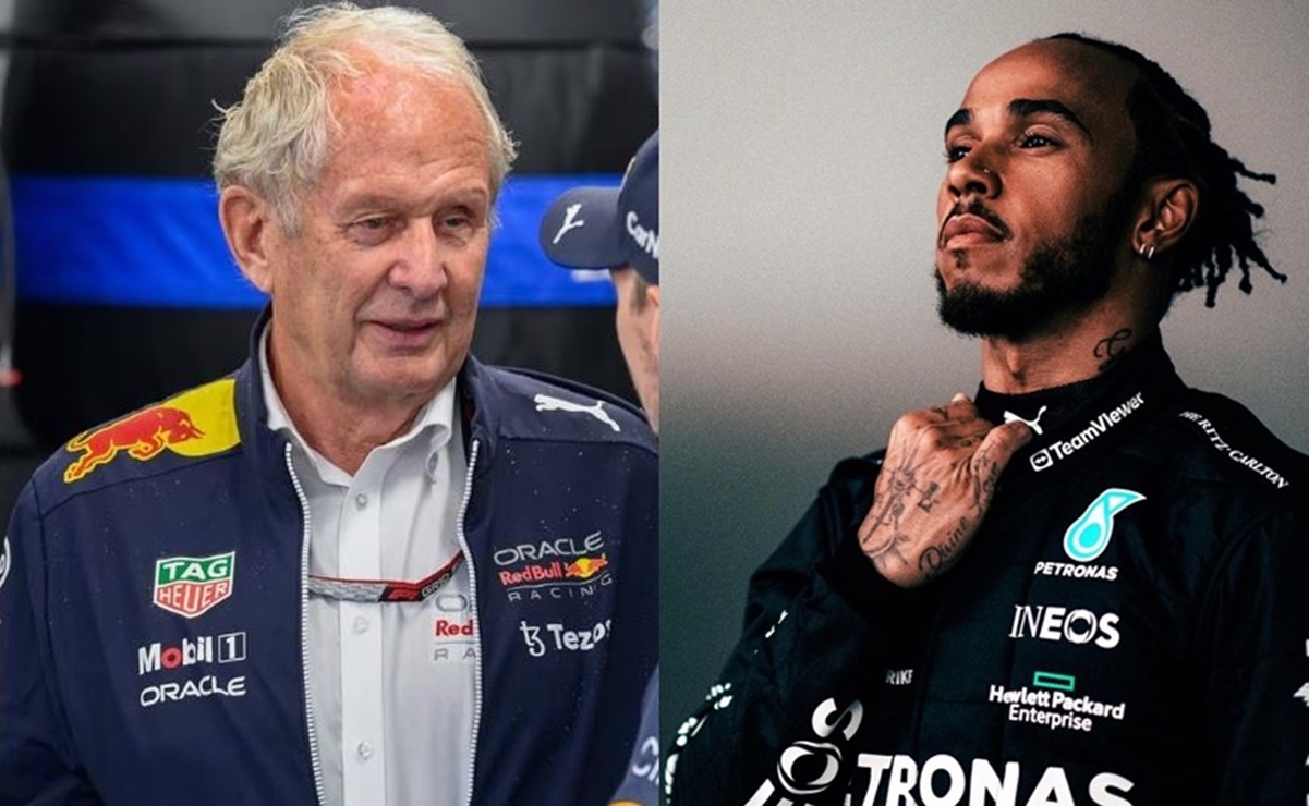 Lewis Hamilton explota contra Helmut Marko por sus palabras sobre Checo Pérez