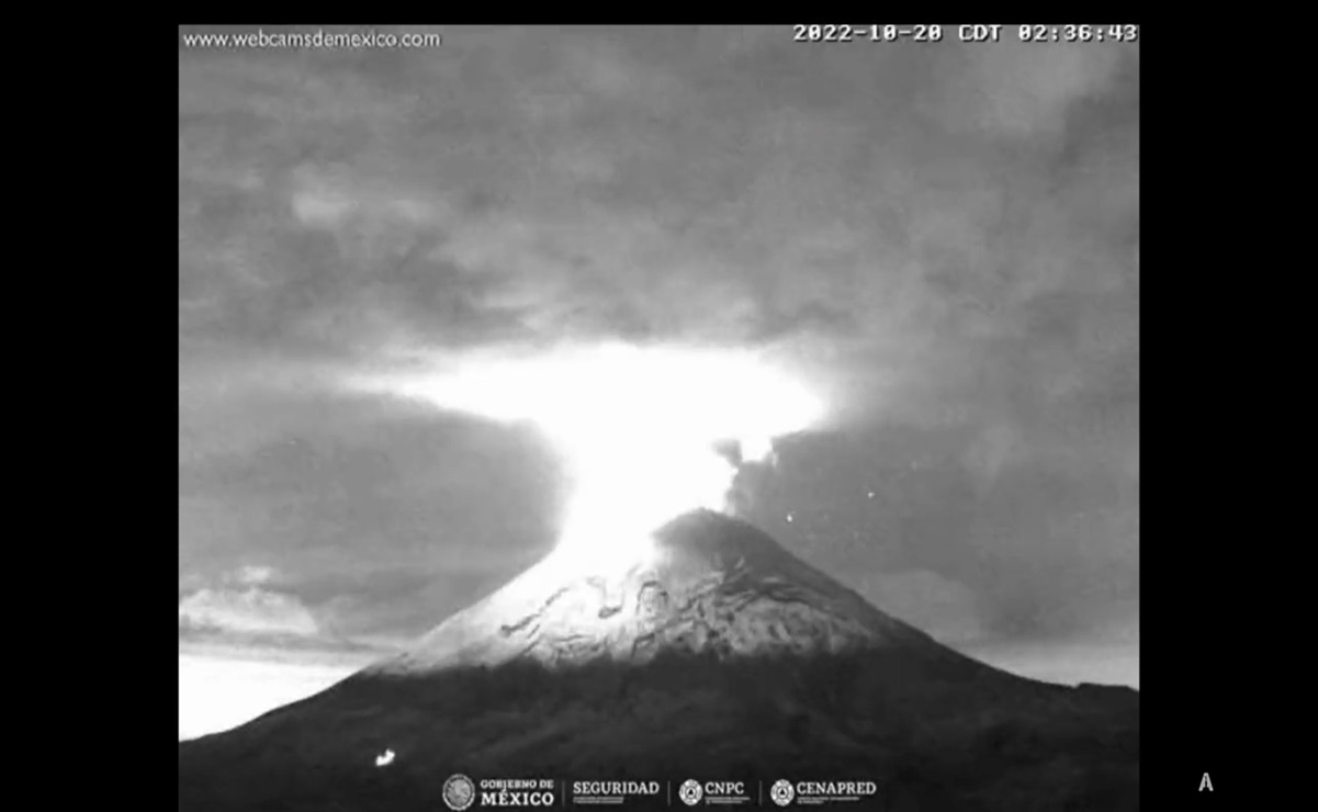 Emiten recomendaciones por un domo en el volcán Popocatépetl