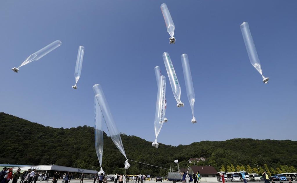 Corea del Norte envía otra vez globos con desechos y paraliza el tráfico aéreo en Corea del Sur