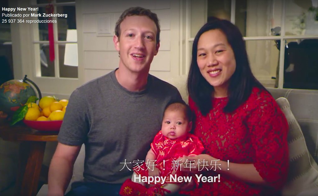 Zuckerberg felicita el Año Nuevo chino en mandarín