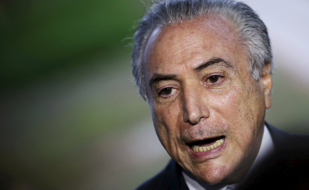 Temer niega relación con corrupción en Petrobras