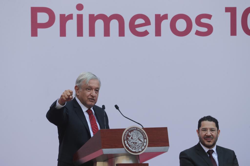 AMLO agradece confianza en primeros 100 días de su gobierno