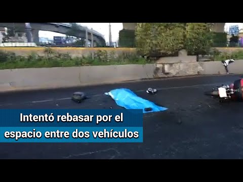 Motociclista muere tras derrapar en Naucalpan