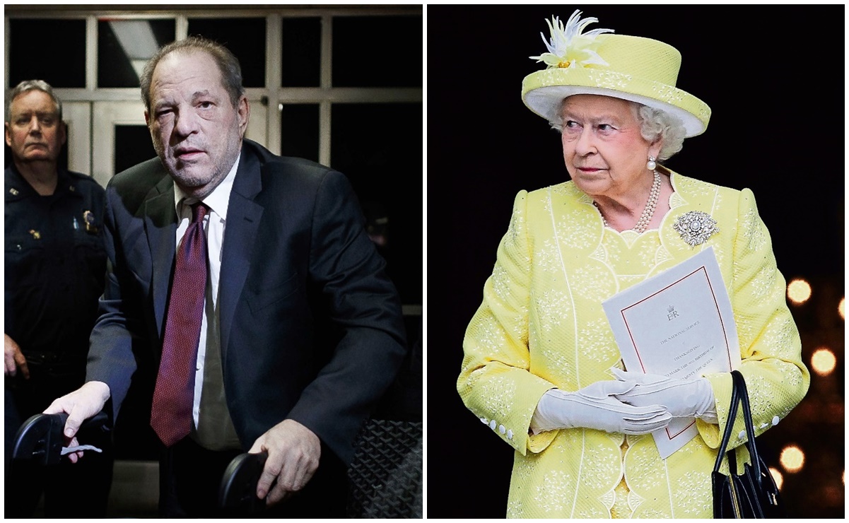 Reina Isabel II quita condecoración a Harvey Weinstein