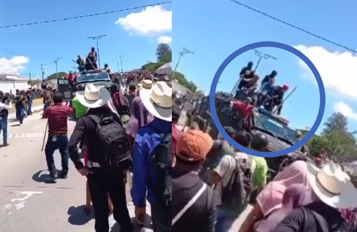 Presuntos transportistas se enfrentan a elementos de la GN y estatal en Chilpancingo, Guerrero VIDEO