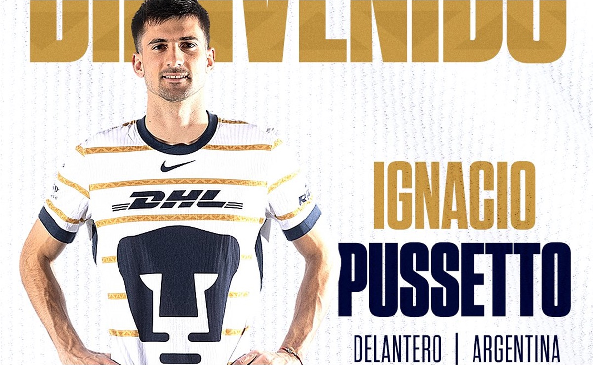 Pumas anunció a Ignacio Pussetto como nuevo refuerzo para el Apertura 2024