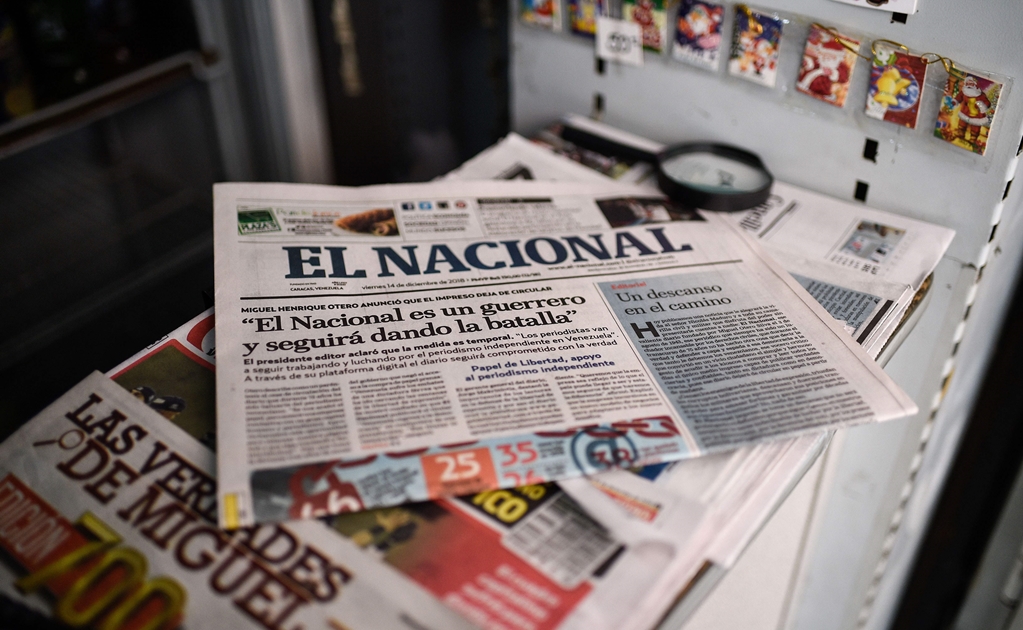 SIP denuncia suspensión de edición impresa del diario venezolano El Nacional