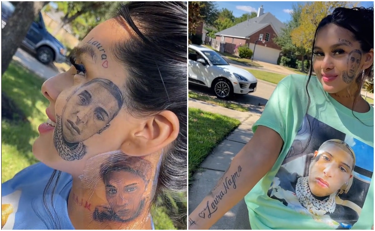 'Tiktoker' se tatúa el rostro de su pareja infiel en la mejilla