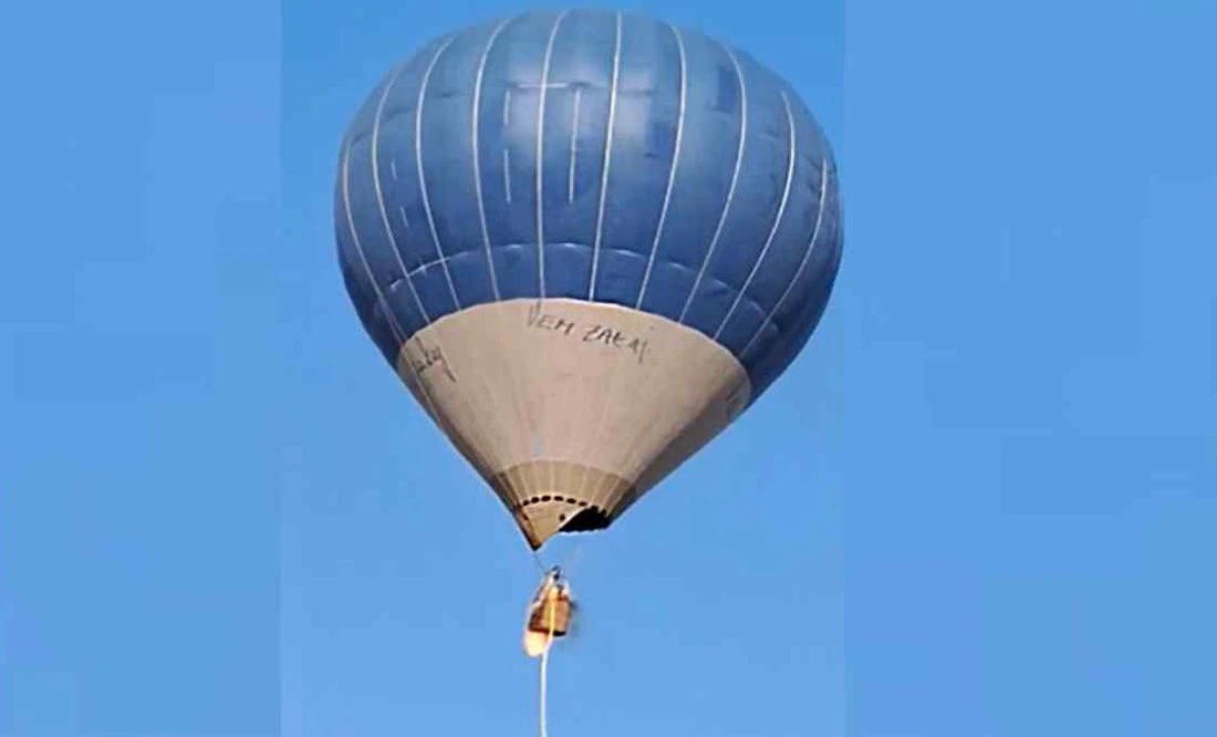 A unos 15 metros la muchacha se aventó: Testigo narra el incendio del globo aerostático en Teotihuacán