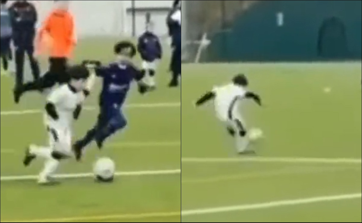 VIDEO: ¿Mateo Messi hizo este impresionante gol?