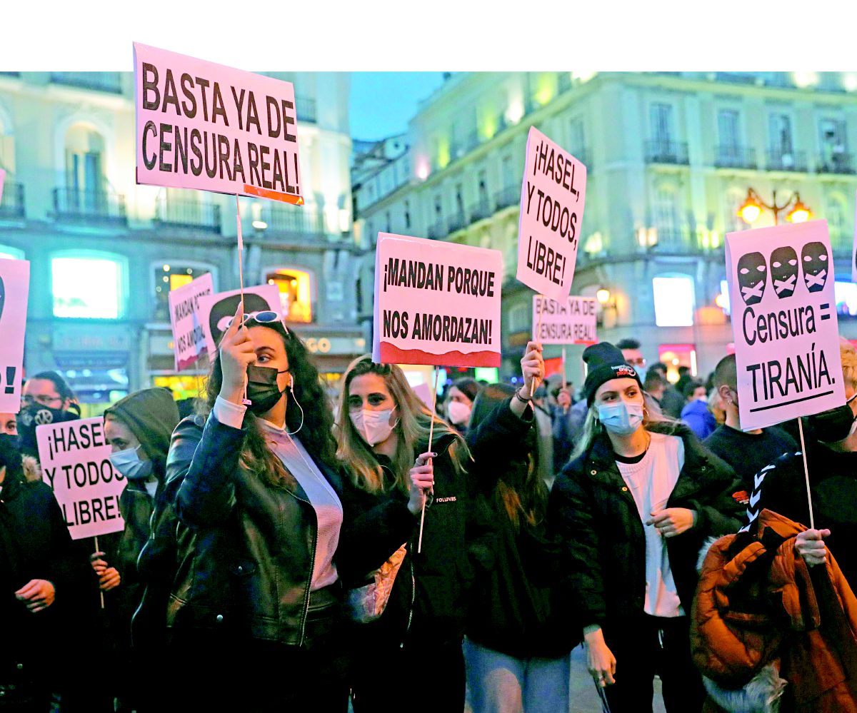 Protestas por la libertad de Hasel terminan en disturbios