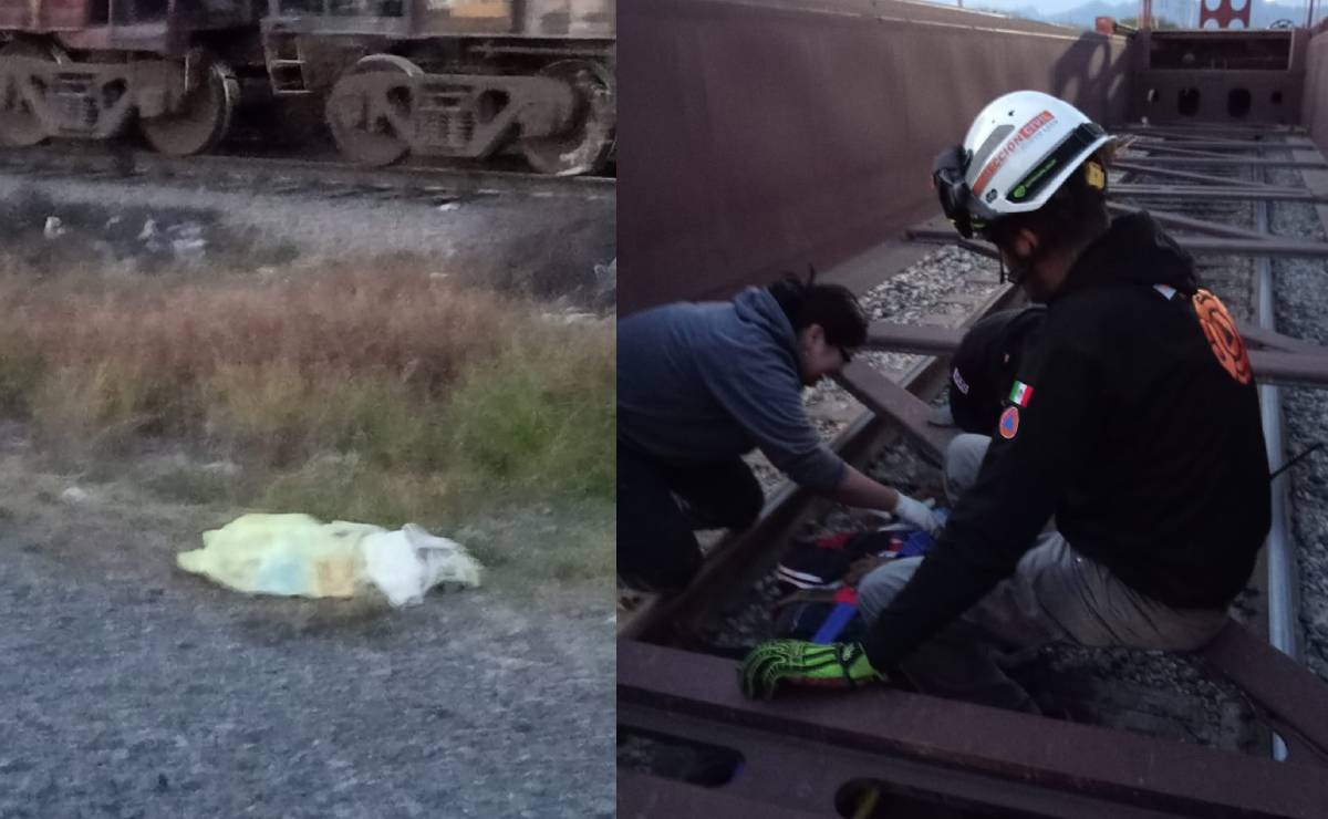 Muere bebé tras caer de tren en Monterrey; se resbaló de los brazos de su madre