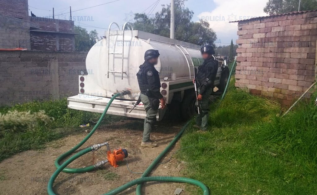 Aseguran predio donde se almacenaba combustible robado en Melchor Ocampo