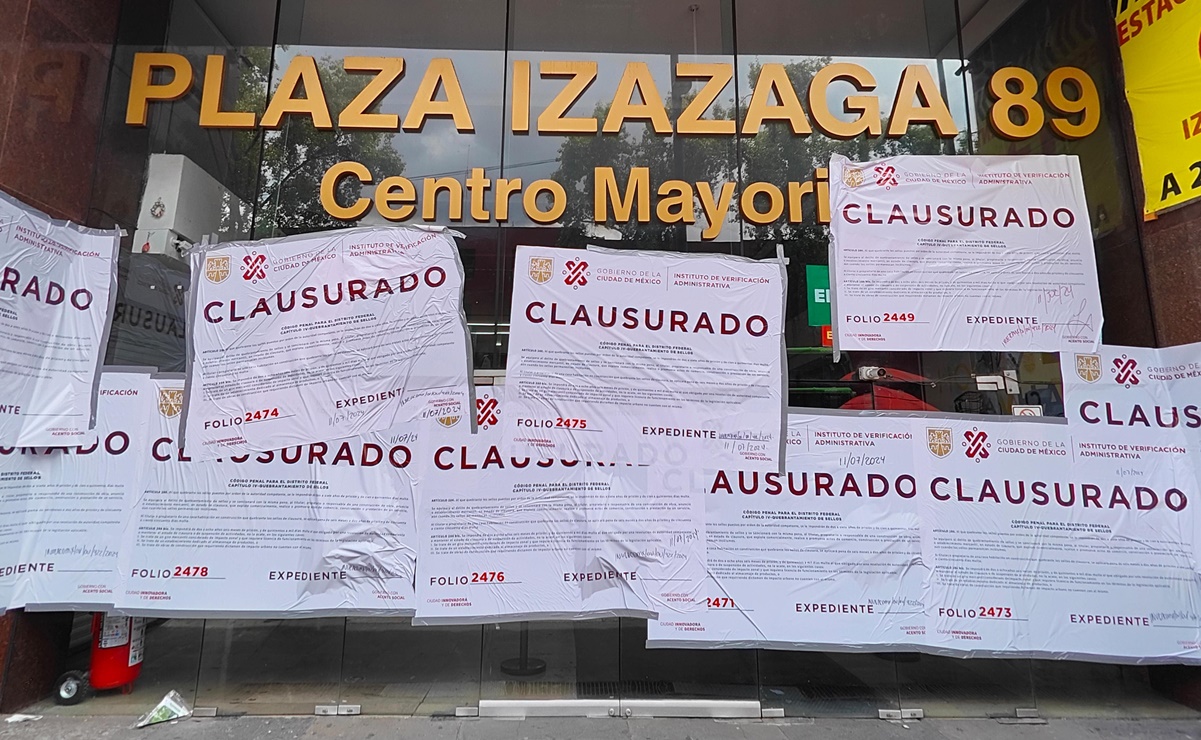 Clausuran Plaza Izazaga 89, centro mayorista de productos chinos, por no contar con documentación