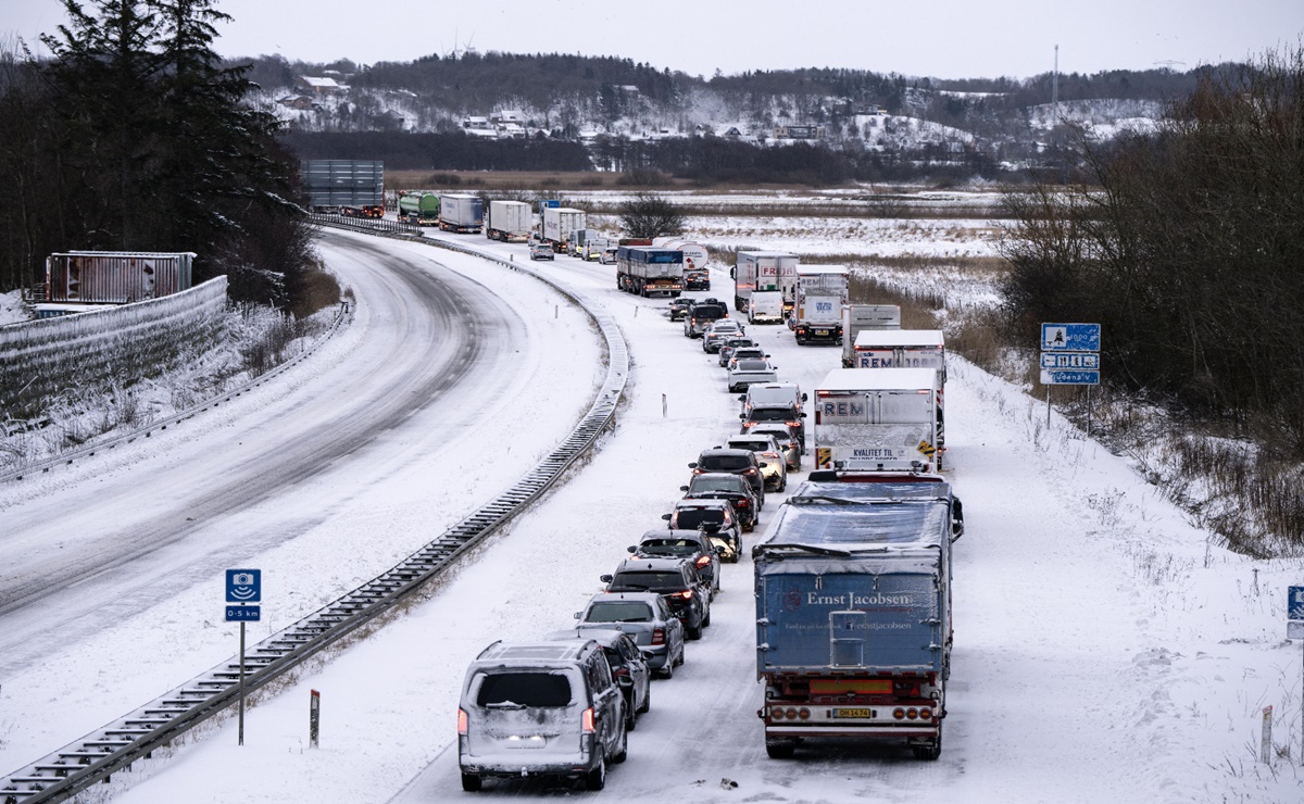 Nieve y temperaturas extremas provocan caos en Suecia, Finlandia y Dinamarca