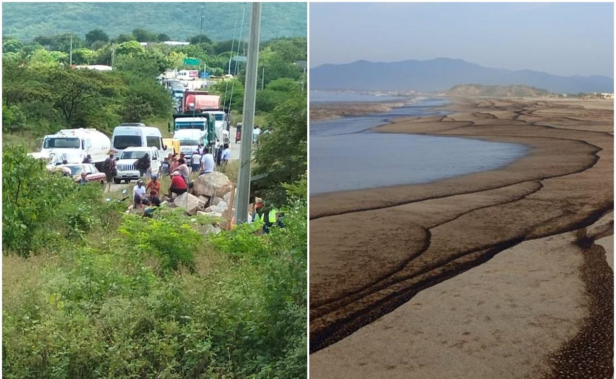 Tras derrame de petróleo, Pemex excluye de labores de limpieza a playas de Tehuantepec