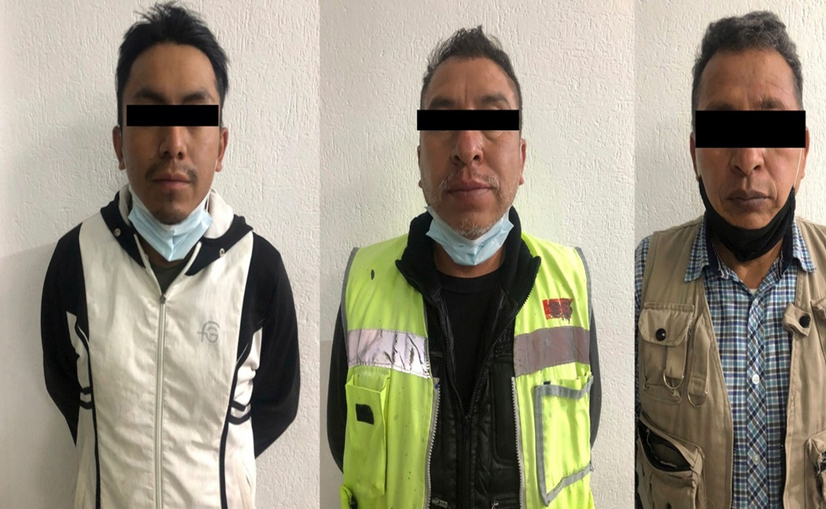 Detienen a tres por robo de 11 lámparas de alumbrado público en Ecatepec