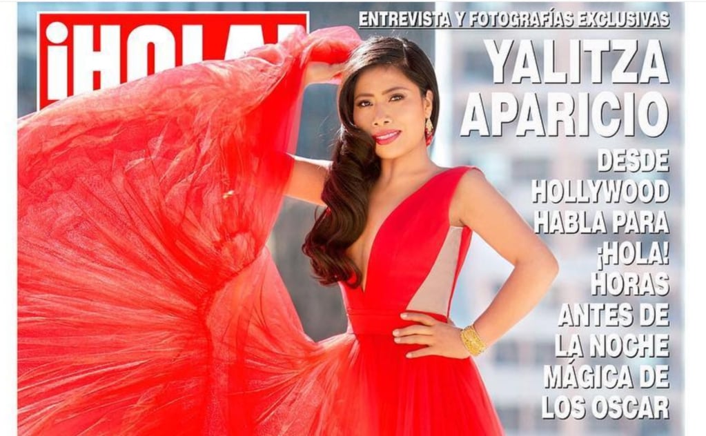Yalitza Aparicio brilla con vestido rojo en la portada de ¡Hola! México