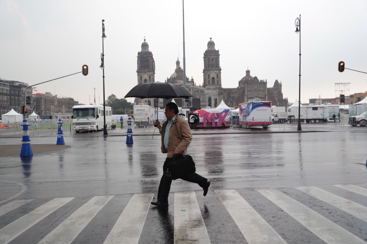 Activan alerta amarilla por lluvias y viento en 11 delegaciones