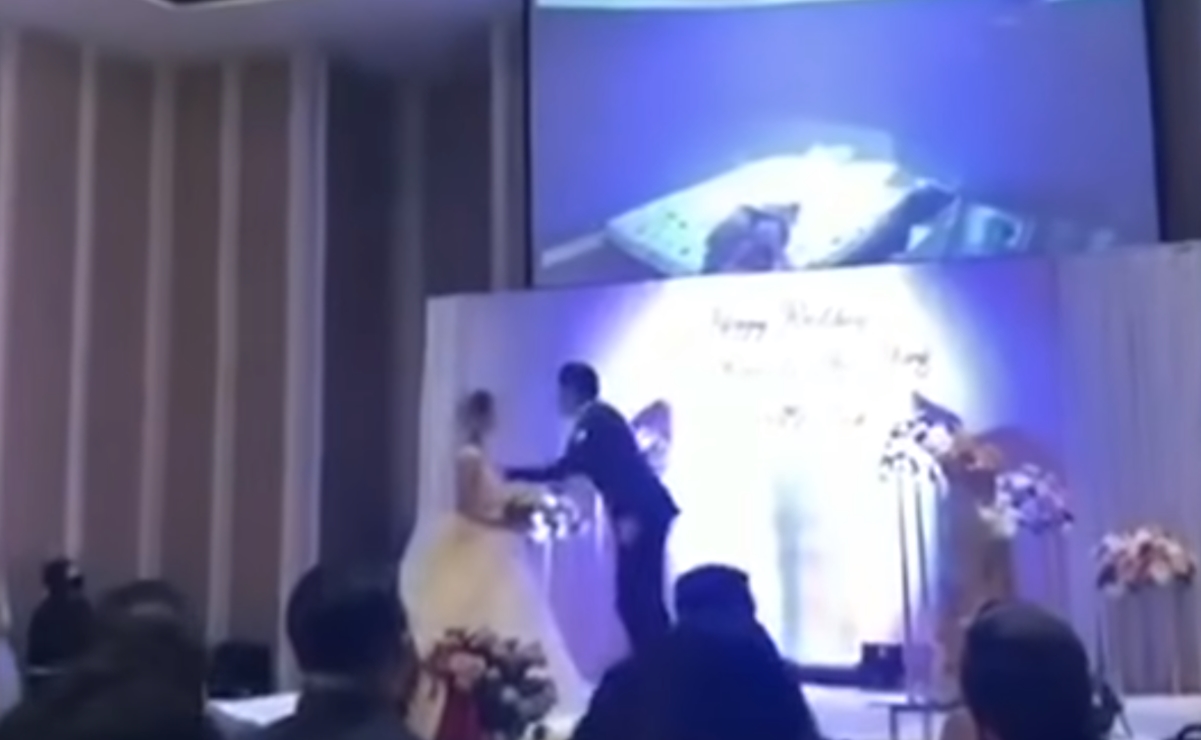 Exhibe infidelidad de su novia en plena boda en China 