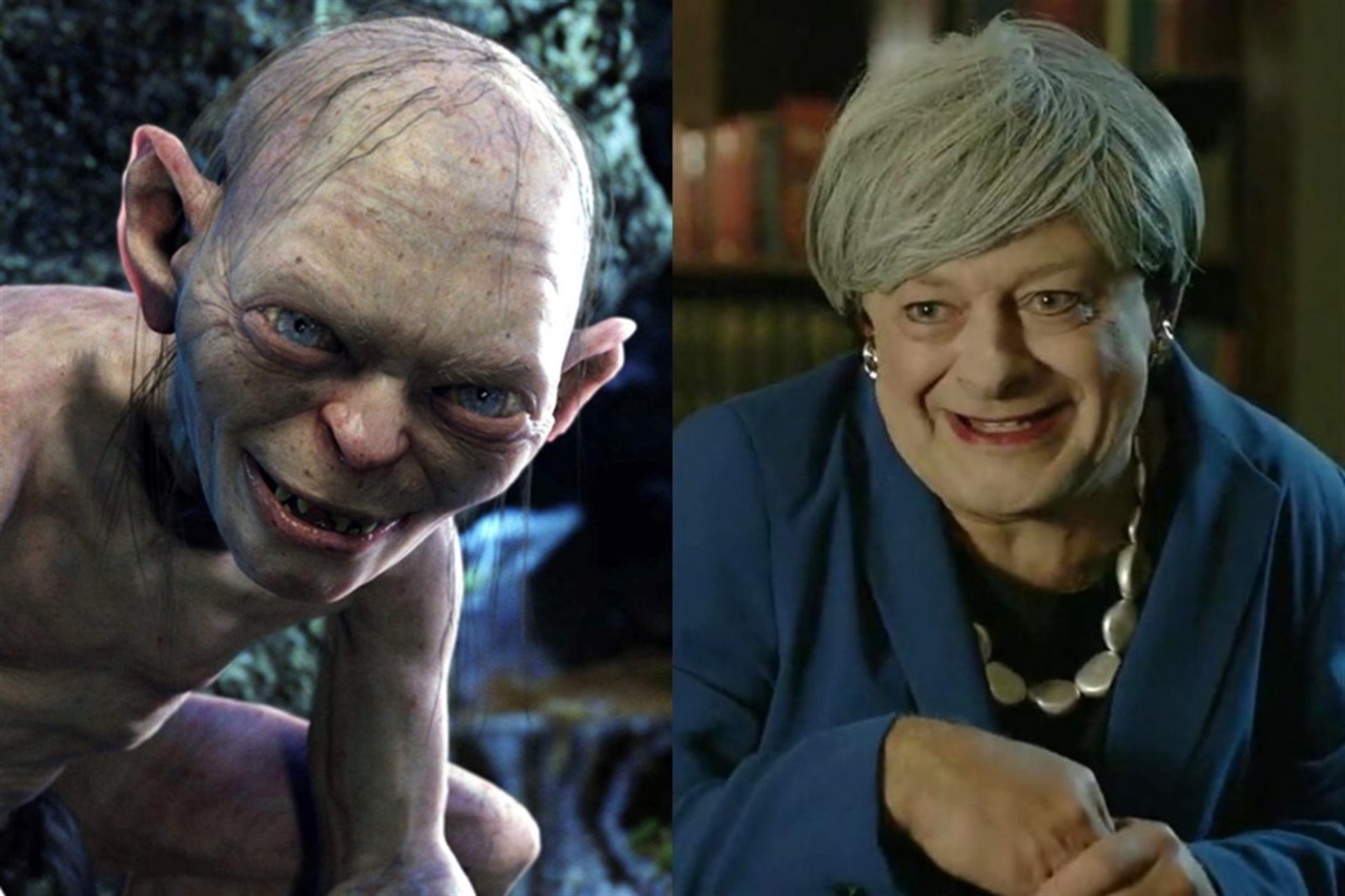 Actor de “El Señor de los Anillos” convierte a Theresa May en “Gollum”