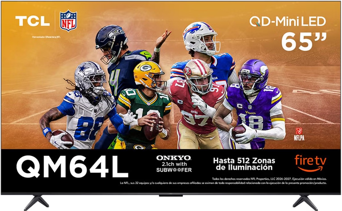 TCL Smart TV Pantalla 4K QD-MINILED 65