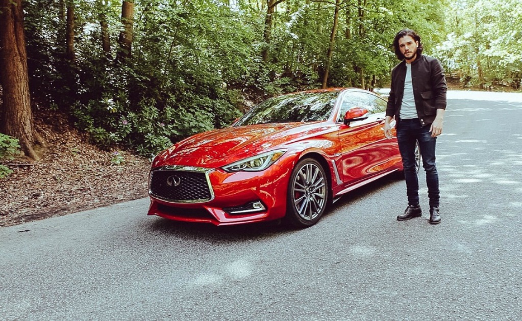 Kit Harington presentó el nuevo Infiniti Q60 400 Sport