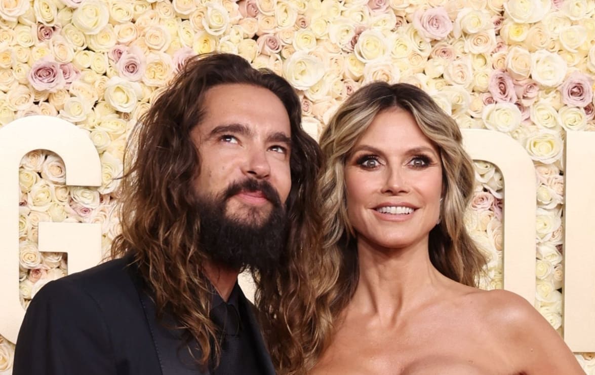 Golden Globes 2024: Heidi Klum enamora con 'dramático' vestido rojo