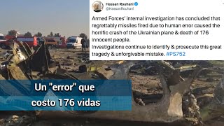 Irán derribó avión por "error humano"