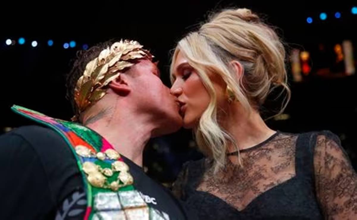 El vestido de cuero con el que Fernanda Gómez, esposa de Canelo Álvarez, enamoró Las Vegas