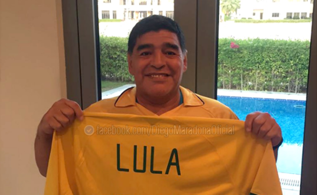 Maradona se declara un “soldado” de Lula y Dilma