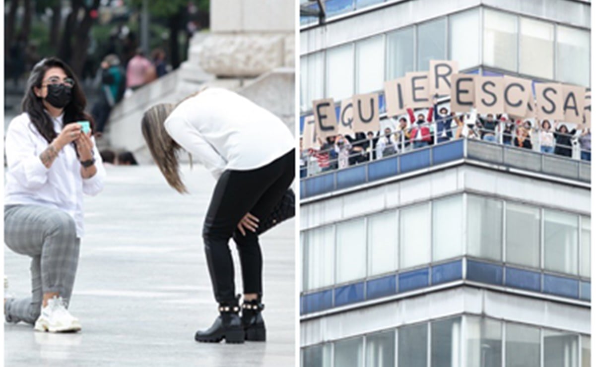 ¡Me dijo que sí!; Propuesta de matrimonio desde Torre Latino se hace viral