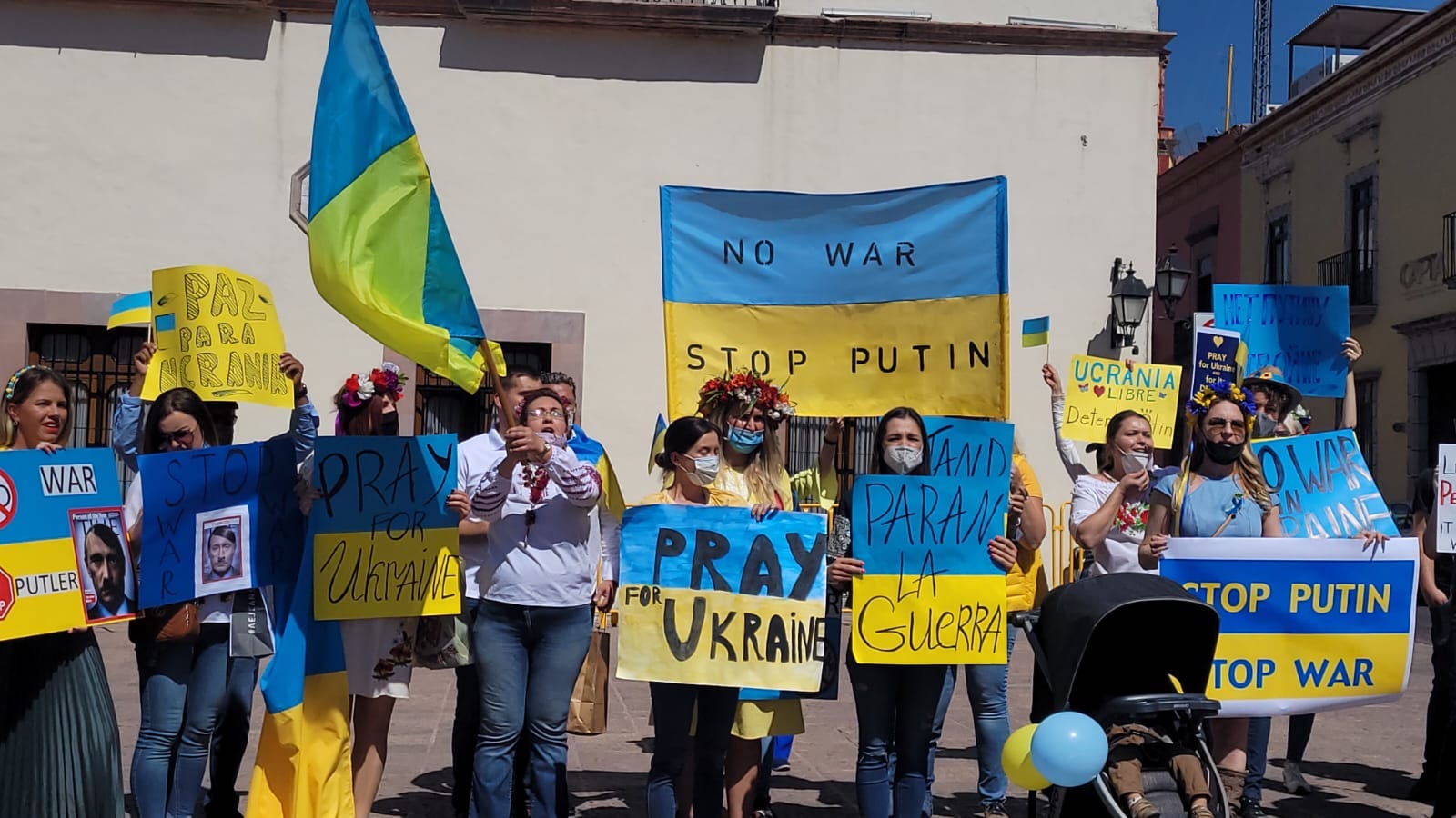 Video. Desde Querétaro, piden la paz en Ucrania