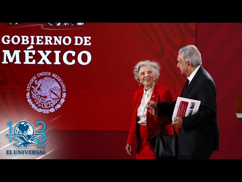 Elena Poniatowska acude a mañanera de AMLO; dice que no hay prensa ‘fifí’