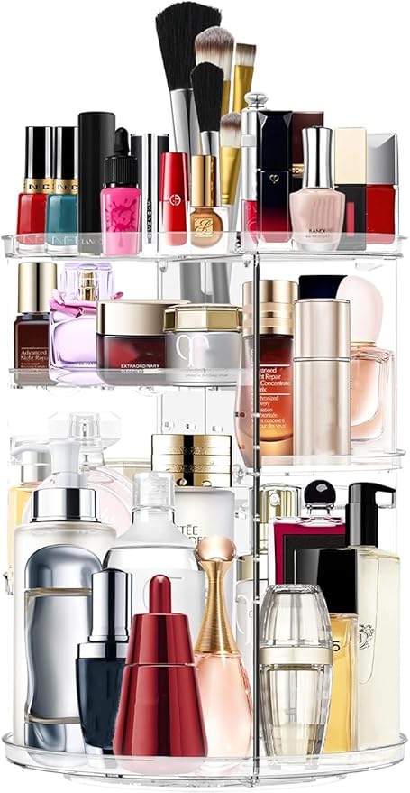 Organizador de maquillaje giratorio JSBelle