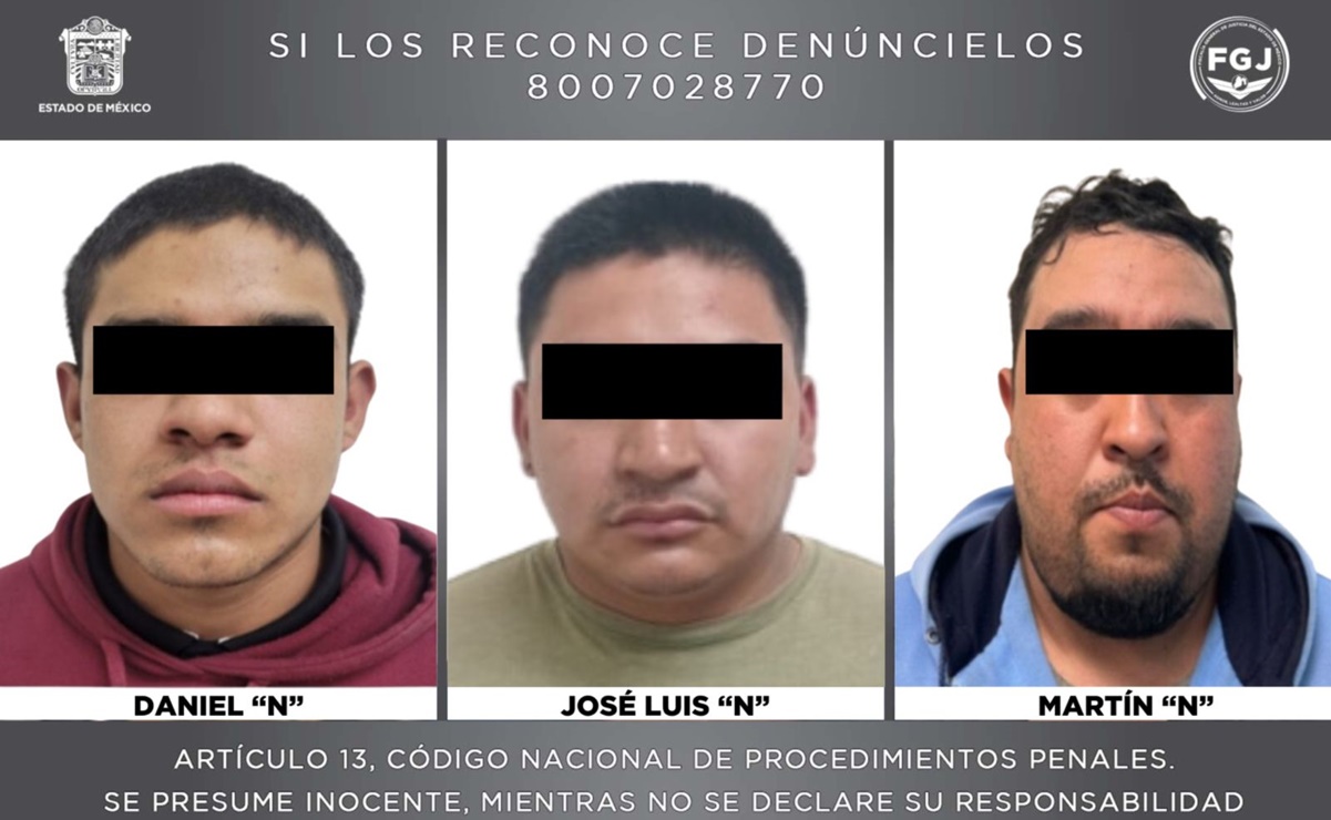 Detienen a 3 presuntos integrantes de "Los Changuitos", vinculados con el asesinato del exalcalde de Ixtapaluca