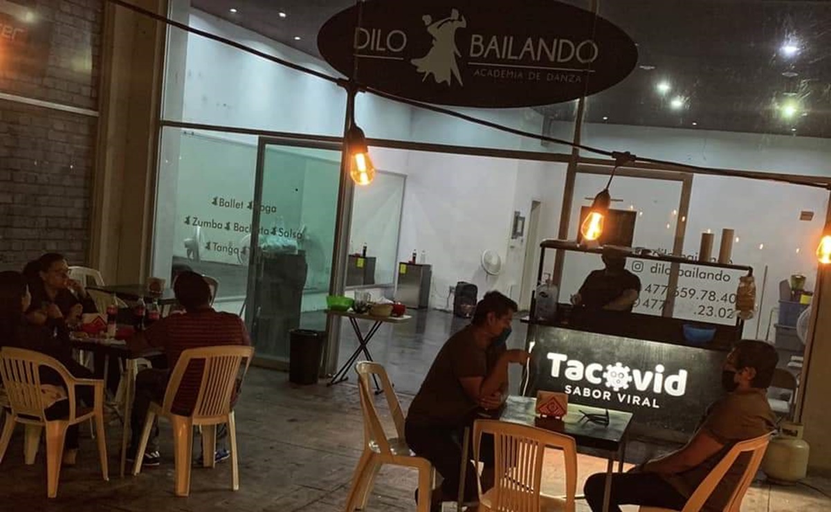 Surge taquería con temática de Covid en León, Guanajuato