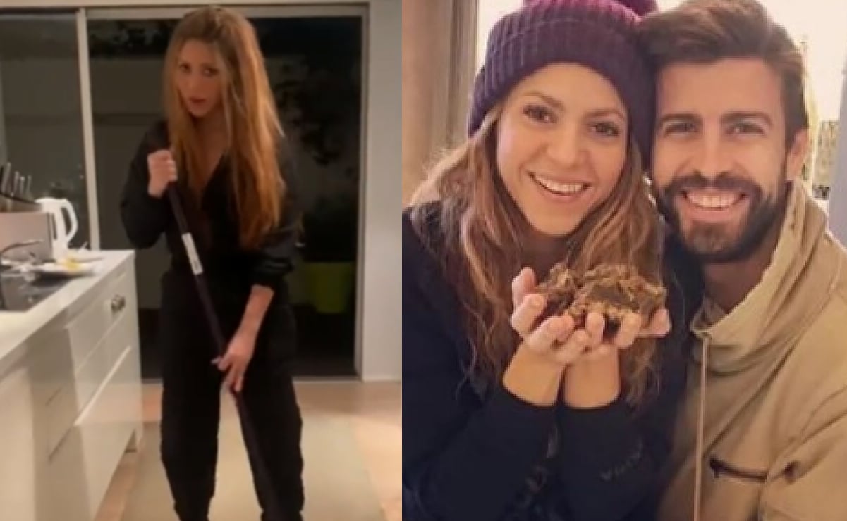 Shakira celebra San Valentín en tacones, con trapeador en mano y ¿mandando nueva indirecta a Piqué?