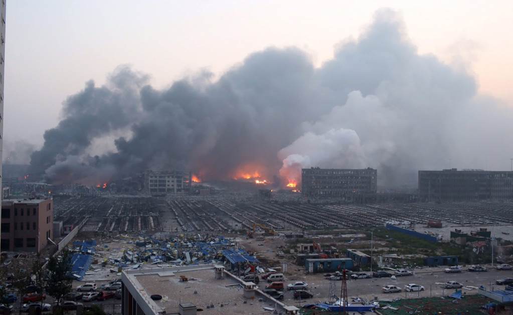 Van 17 muertos y 400 heridos por explosión en China