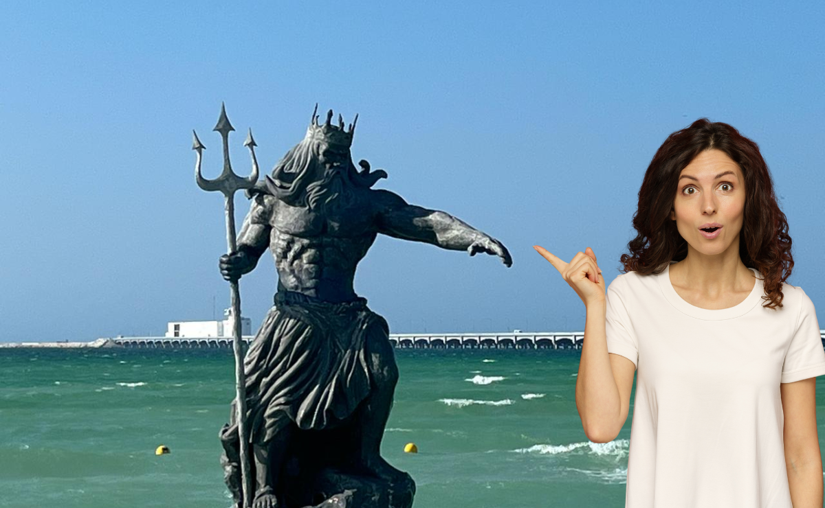 Huracán Beryl: ¿Quién es Poseidón, dios del mar que tiene una estatua en Yucatán?