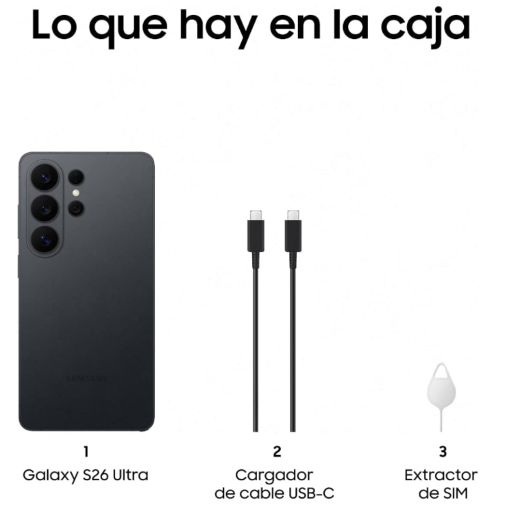 Diseño de cámara trasera Ambient Island del Galaxy S26 Ultra