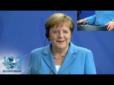 Captan a Merkel con temblores, por tercera vez