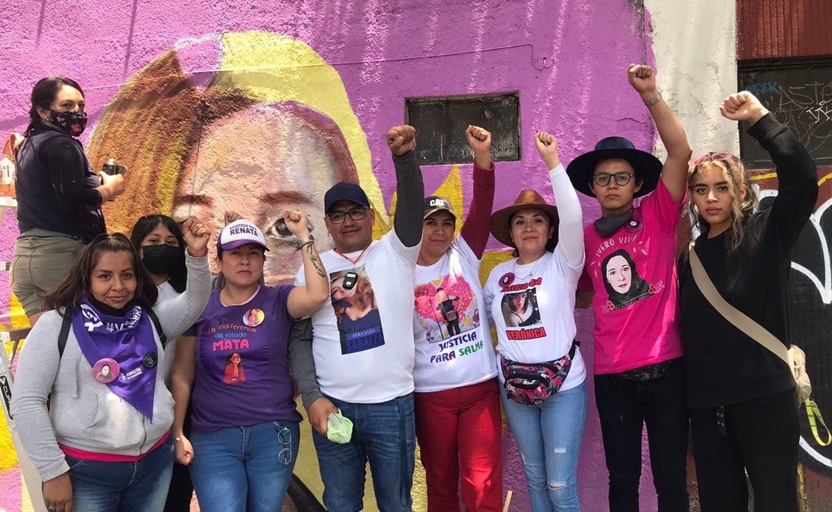 Crean mural en aniversario del feminicidio de Fernanda