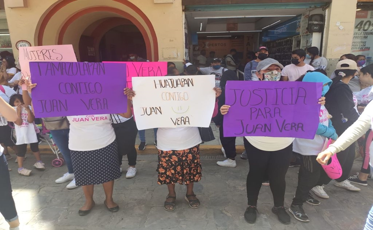 Mujeres exigen liberación de Vera Carrizal, señalado por ordenar ataque con ácido a María Elena Ríos